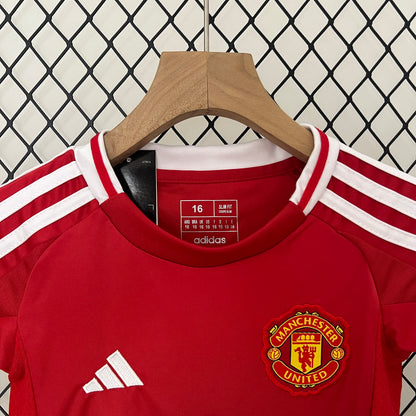 Kit Niños Manchester United 2024/25 Local